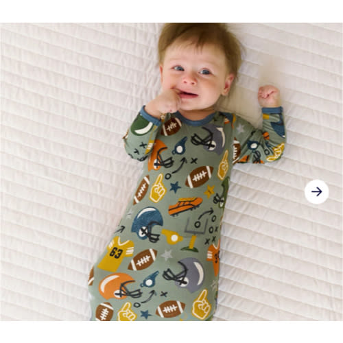 Touchdown Time Infant Gown - Little Sleepies