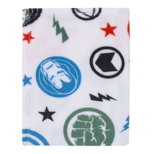 NoJo Marvel The Avengers Red, White, and Blue Super Soft Baby Blanket