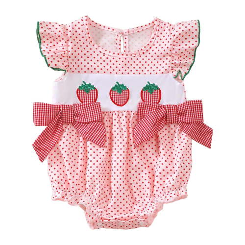 Zanarzt Girl Summer Jumpsuit Unisex Baby Boy Girl Romper Short Sleeve Bubble Romper Bodysuit Summer Clothes Red,3-6 Months