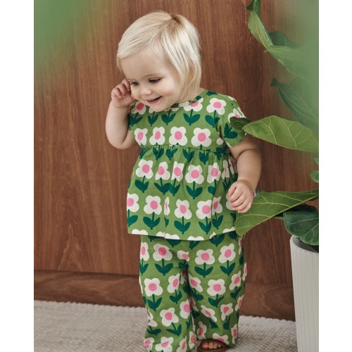 Baby Poplin Shirt & Culottes Set | Hanna Andersson