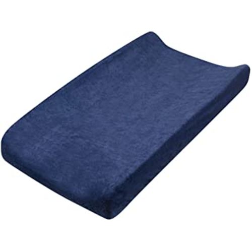 HonestBaby unisex baby Organic Cotton Changing Pad Cover and Toddler Sleepers, Navy, One Size US