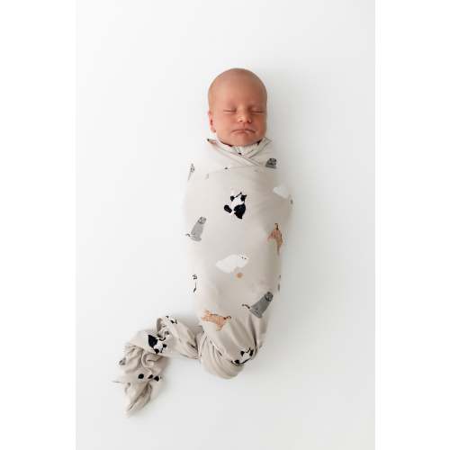 Swaddle Blanket in Fluffy Cat