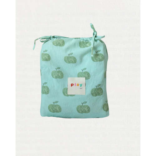 play linen orchard apple frill sheet set
