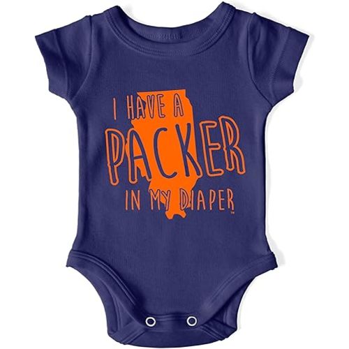 In My Diaper Packer - Chicago Rival Sports Fans Baby One Piece