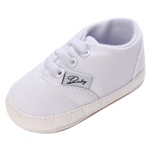 PEASKJP Baby Shoes for Boys Newborn Baby Sneakers Girls Boys Lightweight Breathable Mesh First Walkers Shoes,White 12-18 Months