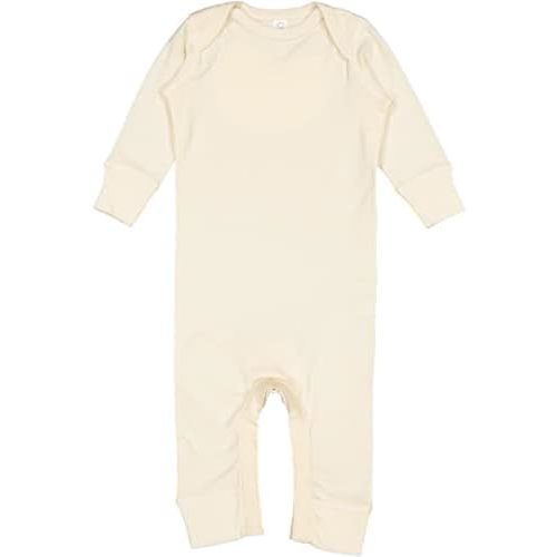 RABBIT SKINS Baby Long Sleeve Long Leg Bodysuit Boy & Girl | Newborn 0-3 to 24 Months