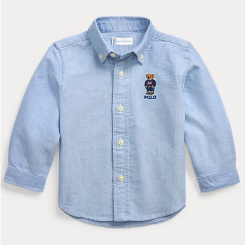 Polo Bear Cotton Oxford Shirt | Ralph Lauren