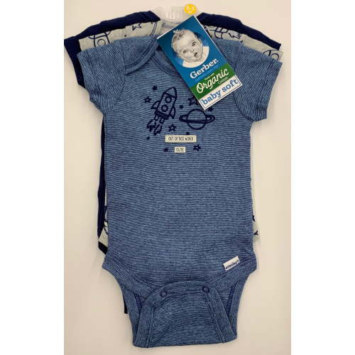 Gerber Infant Boy's Onesie, 3 Pack