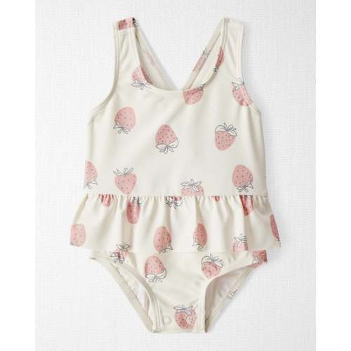 Baby Recycled Strawberry-Print Swimsuit - Little Planet | Carter's