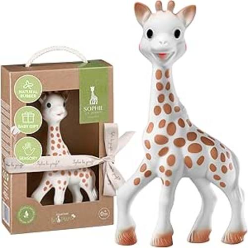 Sophie la Girafe - So Pure Box - Original Baby Teething Toy 100% Natural Rubber - BPA-Free, Non-Toxic, Vegan, Sensory Stimulating Teether for Newborns 0+ Months - 616331