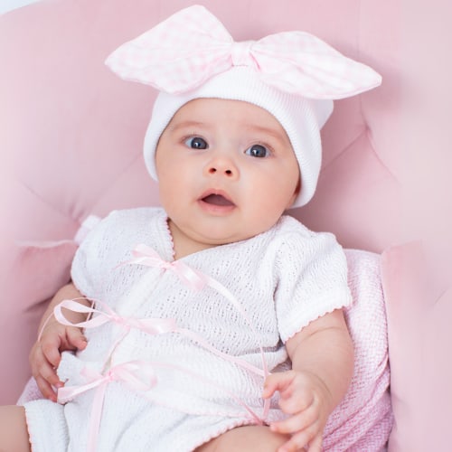 Paty Knit Ribbon Tie Onesie with Built-In Diaper Cover - PatyInc