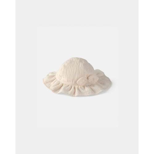 Baby Girl Bow Sun Hat - Ivory | Carter's
