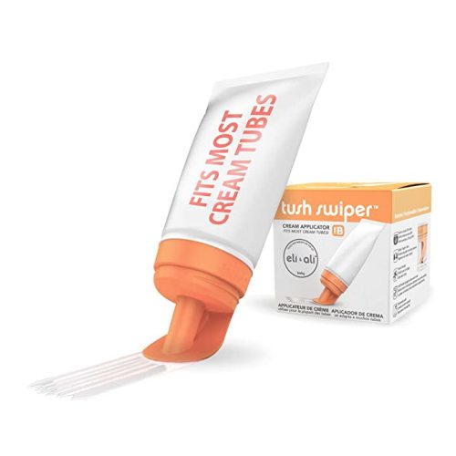 Eli & Ali Tush Swiper - Diaper Rash Cream Applicator & Butt Paste Applicator - [Fits Most] Baby Cream - Mess Free Alternative to Diaper Cream Spatula, Easy to Clean, Travel Friendly - Orange, 1 Pack - Pack of 1