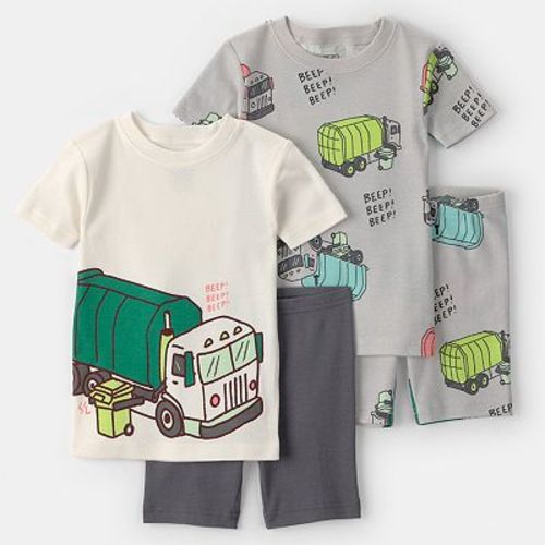 Toddler Boy Carter’s 4-Piece Snug Fit Pajama Top & Pajama Bottoms Set