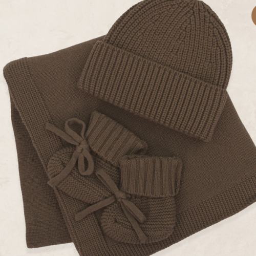 Knit Beanie Bundle - Cocoa