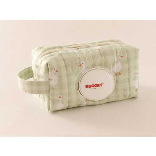 Diaper Pouch with Wipe Opening