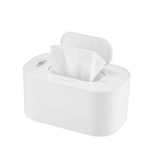 Portable Baby Wipes Warmer with Temperature Control, Top Heating System for Sensitive Skin, Digital Display Adjusts 104℉-140℉, Holds 80 Wipes, BPA-Free ABS Material