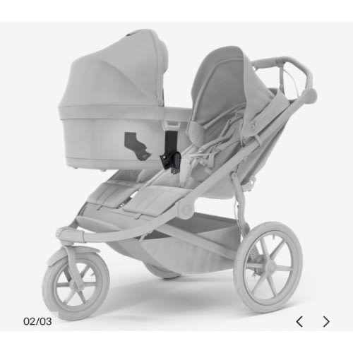 Thule Urban Glide 3 double stroller bassinet adapter
