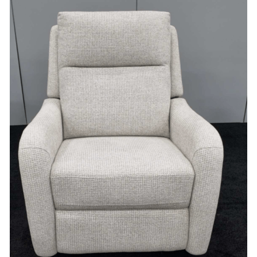 Heritage Living Quinn Power Recliner with Power Headrest, Lumbar Support & Wood Base