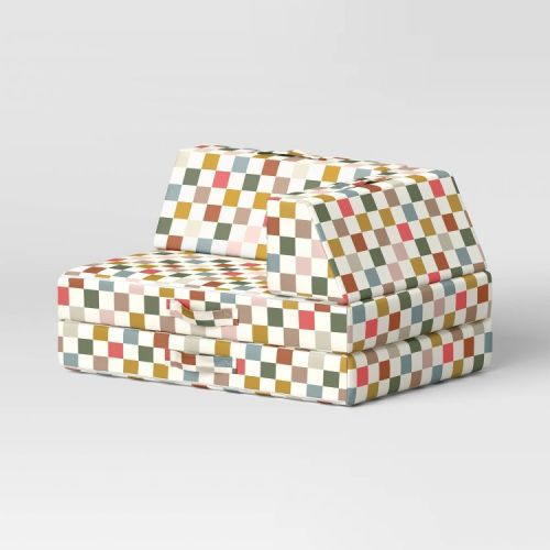 Kids' Modular Seating Checkered - Pillowfort™: Multicolored Sofa Set, Machine Washable, 3-Piece, Polyester Upholstery