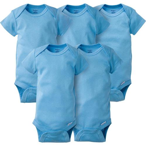 Onesies® Baby 5-Pack Solid Light Blue Bodysuits – Gerber Childrenswear