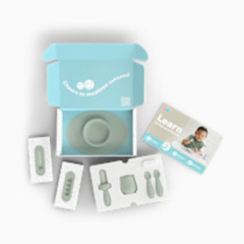 ezpz Learn to Eat and Drink Kit - Sage