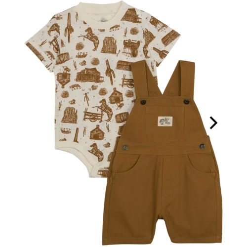 Bass Pro Shops Overalls and Short-Sleeve Bodysuit Set for Babies | Bass Pro Shops
