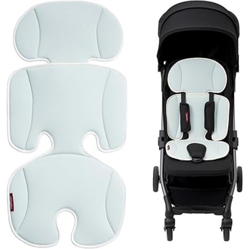 Momcozy Stroller Cooling Pad | Universal Soft Cooler Pad, Breathable & Adjustable Seat Liner | Detachable 2-Piece Cooling Cushion | Fits Strollers, Crib, High Chair, Bassinet, Swing