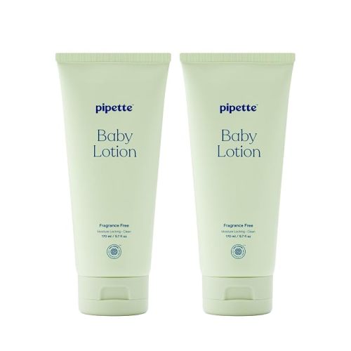 Pipette Baby Lotion, Fragrance Free, 5.7 fl oz (Pack of 2)