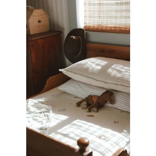 Vintage Country- Cowboy Muslin Crib Sheet