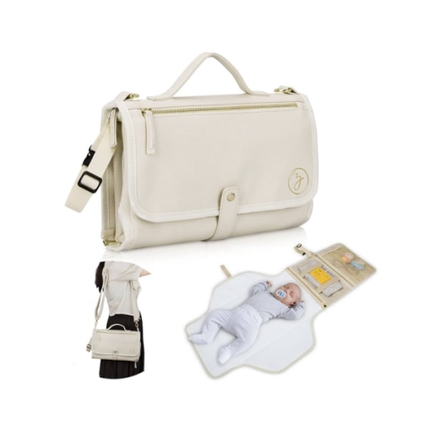Portable Diaper Changing Pad. Portable Changing Pad for Diaper Bag. Travel Changing Pad. Newborn Essentials, Newborn Girls and Boys, Cream, 750 Count