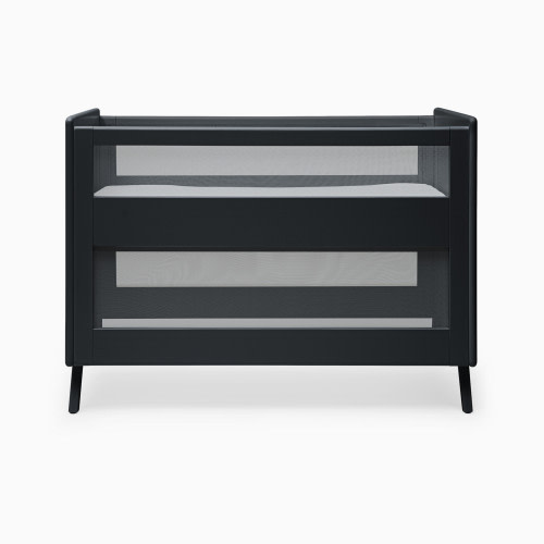 Halo 3-in-1 Breathable Mesh Convertible Crib with Conversion Kit - Black