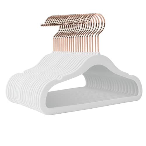 Ulimart Kids Hangers - 14 Inch, 50 Pack, White, Plastic, Ideal for Everyday Use, Baby Hangers, Durable Infant/Toddler Hangers