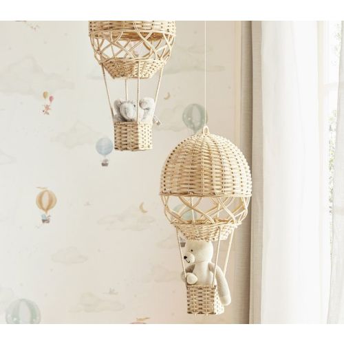 Rattan Hot Air Balloon Mobile