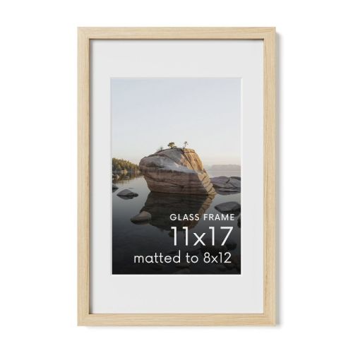 Haus and Hues Oak Wood Single Picture Frame with Real Glass