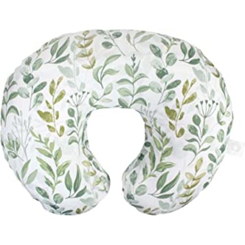 Boppy Nursing Pillow Original Support, Green Foliage, Ergonomic Nursing Essentials for Bottle and Breastfeeding, Firm Fiber Fill, with Removable Nursing Pillow Cover, Machine Washable
