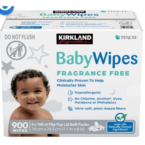 Kirkland Signature Baby Wipes Fragrance Free