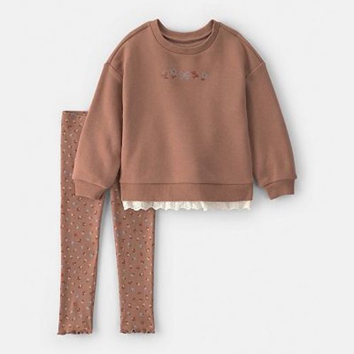 Baby Girl Carter's 2-Piece Fleece Sweatshirt & Pant Set