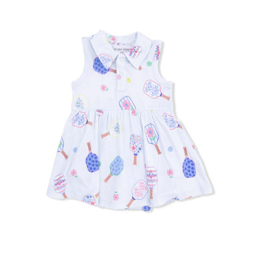 Polo Tennis Bodysuit Dress, Floral Pickleball