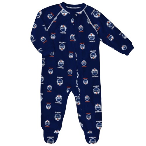 NHL Edmonton Oilers Raglan Zip Coverall, Toddler, Assorted Sizes