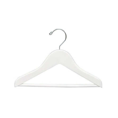 KIDS 11" WHITE WOOD TOP HANGER W/BAR