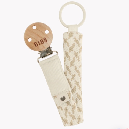 Pacifier Clip - Ivory/Vanilla – Bibsworld store US