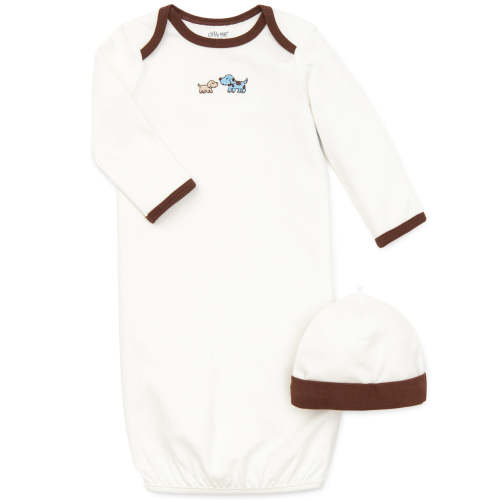 Cute Puppies Sleeper Gown And Hat