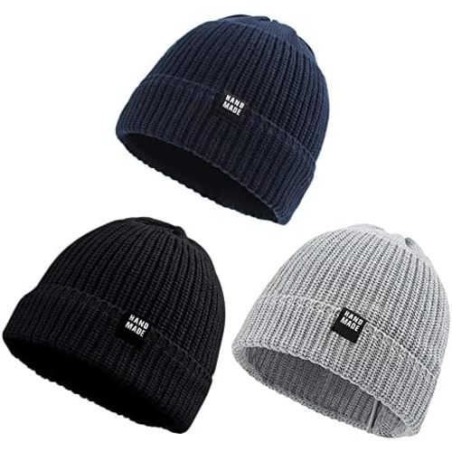 JANGANNSA Simple Knitted Baby Beanie Hip-Hop Boys Winter Hat Toddler Kids Bonnet for Girls 0-5Y