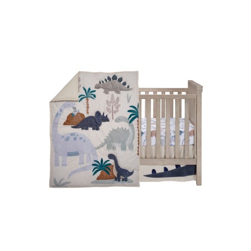 Dino-Might 3-Piece Baby Crib Bedding Set