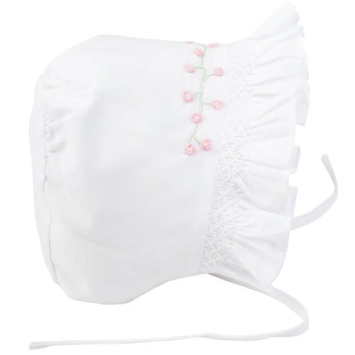 Girls Rose Garden Collection Smocked Bonnet | Feltman Brother