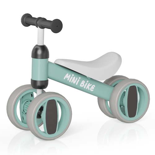 SIMATE Baby Balance Bike for 12-36 Months ,oddler balance bike with 4 Wheels ,Indoor & Outdoor Bike Riding Toy, First B-day Gift
