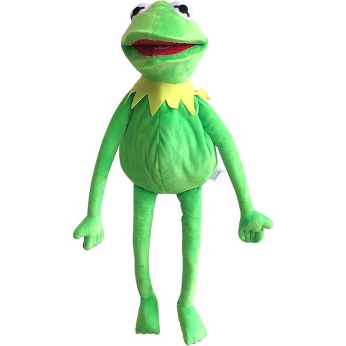 Kermit Frog Hand Puppet With 50 Pcs Stickers - Soft Stuffed Plush Toy for Boys & Girls - 24 Inches