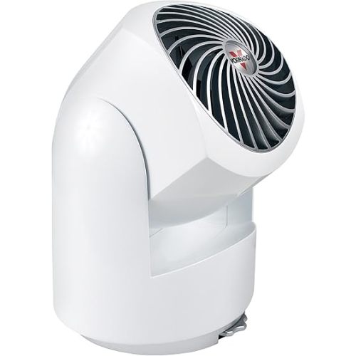Vornado Flippi V10 Oscillating Compact Air Circulator Fan, Quiet Portable Fan for Office or Bedroom, Adjustable Head, 3 Speeds, Ice White