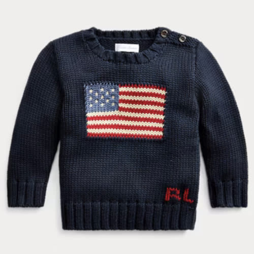 Baby Boy The Iconic Flag Sweater | Ralph Lauren